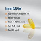 Nordic Naturals Omega-3D, Lemon Flavor - 60 Soft Gels - 690 mg Omega-3 + 1000 IU Vitamin D3 - Fish Oil - EPA & DHA - Immune Support, Brain & Heart Health, Healthy Bones - Non-GMO - 30