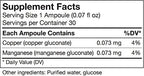 UNDA GAMMADYN Mn-Cu | Manganese-Copper Oligo-Element Supplement | 30 Ampoules