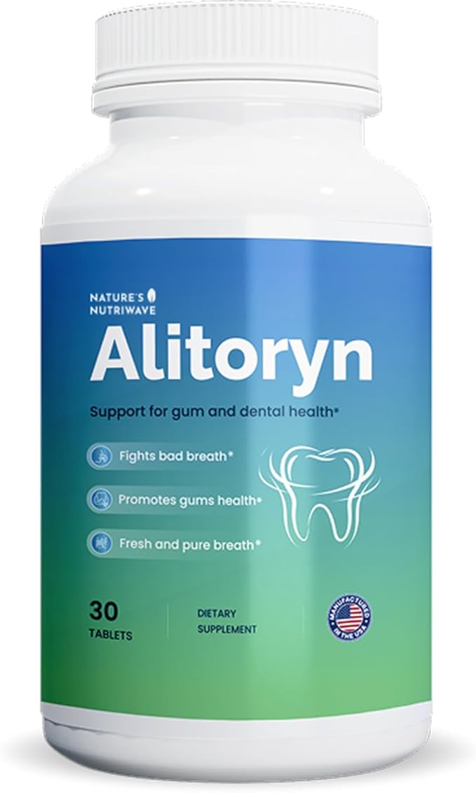 Alitoryn – Oral Probiotic & Prebiotic Supplement with Lactobacillus, Bifidobacterium & Inulin Fiber – Sugar-Free, Non-GMO Formula – Made in USA – 30 Tablets, 1 Month Supply