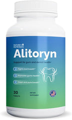 Alitoryn – Oral Probiotic & Prebiotic Supplement with Lactobacillus, Bifidobacterium & Inulin Fiber – Sugar-Free, Non-GMO Formula – Made in USA – 30 Tablets, 1 Month Supply