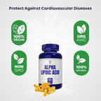 Alpha Lipoic Acid (ALA) 570 mg Capsules - 180 Count, Gluten Free, Non-GMO, Vegan