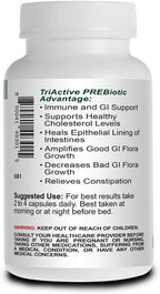 Prebiotic Capsules for Women & Men – Organic Prebiotics Supplement with Acacia Fiber, VitaFiber, Tricelium Mushroom Blend – Prebiotic Fiber Supplement for Gut Health, Digestion & Microbiome Support