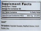 Sprouts Vitamin B-6 500 Mg - 90 Tablets
