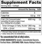 Finest Nutrition Half-the-Size Fish Oil 1200 mg, Softgels, 200 ea