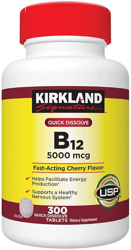 Kirkland Signature Quick Dissolve B-12 5000 mcg., 300 Tablets