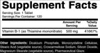 Oxify Vitamin B1 (Thiamine) 500 mg | 120 Tablets | Gluten-Free, Non-GMO | Supplement Made in USA