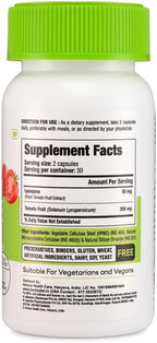 Lycopene 50mg Capsules - Natural Prostate Health Support Supplements for Men - Immune Support, Antioxidant, Vision Support, Heart Health, Eye Health - Pure Tomato Extract (120 Capsules)