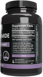 Pure Original Ingredients Niacinamide (365 Capsules) No Magnesium Or Rice Fillers, Always Pure, Lab Verified