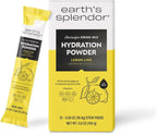 Earth's Splendor Electrolytes Powder Packets Lemon Lime Hydration Drink Mix Sticks with Essential Vitamins for Energy & Sports Performance | Travel-Friendly Single-Serve Packets for Daily Use 10 Pack