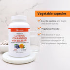 ML Naturals Lutein & Zeaxanthin with Bilberry – 40mg Lutein, 5mg Zeaxanthin & 100mg Bilberry (Per Serving) – 120 Vegetable Capsules – Supports Eye Health & Vision