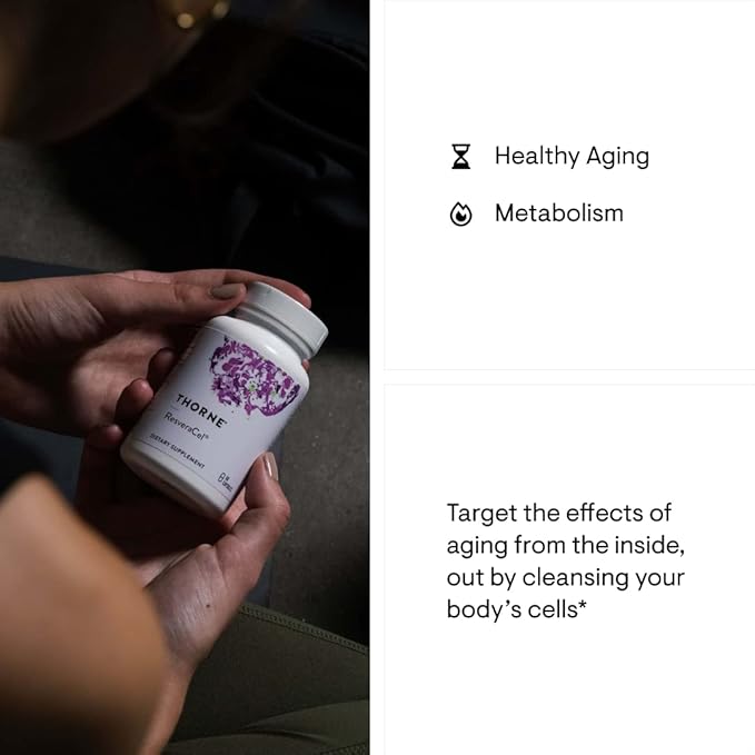 THORNE - ResveraCel (60 Capsules) & Memoractiv (60 Capsules) Bundle - Supports Brain Health & Healthy Aging - Gluten, Dairy & Soy-Free