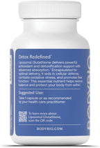 BodyBio Liposomal Glutathione - Master Antioxidant for Cellular Protection, Advanced Liposomal Absorption for Detox & Toxin Removal