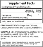 ML Naturals Natural Lycopene 30mg (Per Serving) – 240 Vegetable Capsules – from Tomato Extract – Supports Cardiovascular & Immune Health