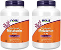 Now Foods Supplements, Melatonin, Extra Strength 10 mg, Free Radical Scavenger*, Healthy Sleep Cycle*, 200 Veg Capsules (Pack of 2)
