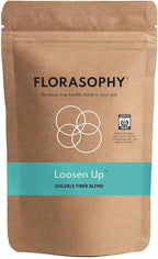 Loosen Up Organic Soluble Fiber Supplement for Digestive Gut Health, Constipation & IBS Relief, Gluten Free Vegan Soluble Prebiotic Powder, One Month Supply