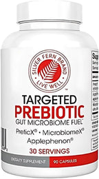 Silver Fern Brand Prebiotic Supplement – XOS Fiber & Polyphenol Blend, 90 Capsules (30 Servings)