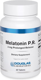 Douglas Laboratories Melatonin Prolonged Release - 3 mg Melatonin - Sleep Support Supplement - For Hormone Balance, Relaxation, Antioxidants & Immune System* - 60 Tablets