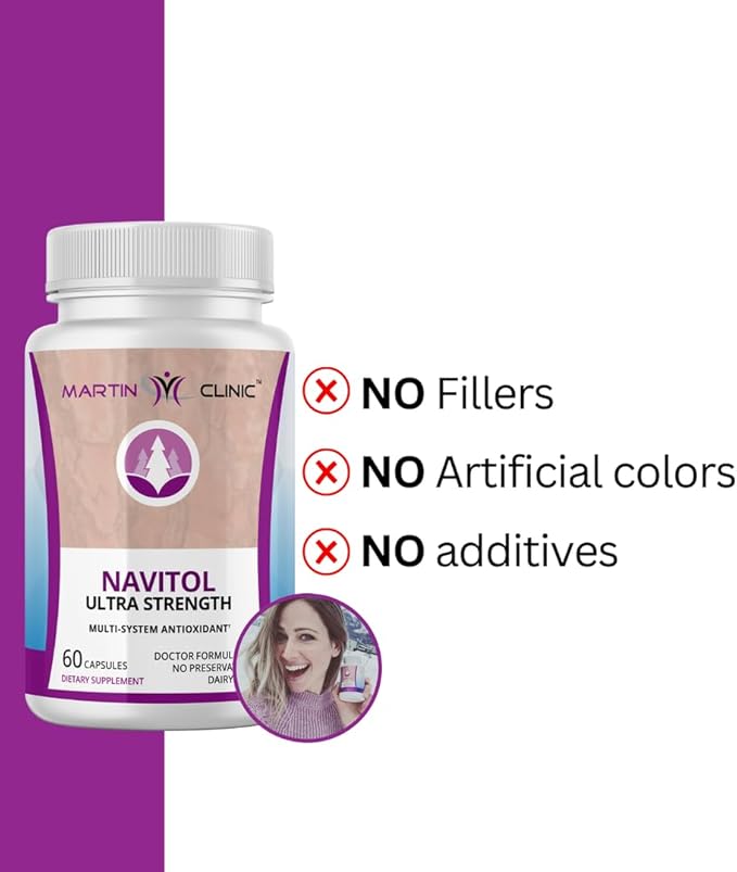 Navitol French Maritime Pine Bark — Daily Energy, Focus & Cognitive Support — Natural Antioxidant for Mental Clarity, Motivation & Everyday Wellness — 60 Capsules