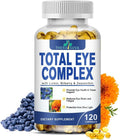 Total Eye Complex - Lutein + Bilberry + Zeaxanthin + Citrus Bioflavonoids - Ultra Vision Support Supplement for Healthy Eyes, 2 Month Supply, 120 Softgels