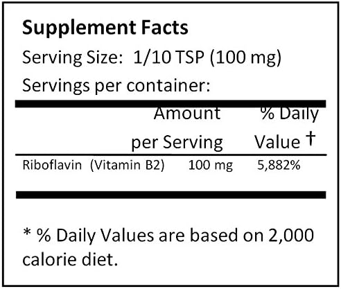 Vitamin B2 Riboflavin Pure Powder Energy (227 Grams (8.0 oz))