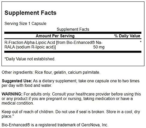 Swanson ULT R-Fraction Alpha LIPOIC 50MG 60C