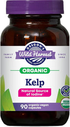Oregon's Wild Harvest Kelp Organic Supplement | Natural Source of Iodine | Vegan Capsules, 90 Count