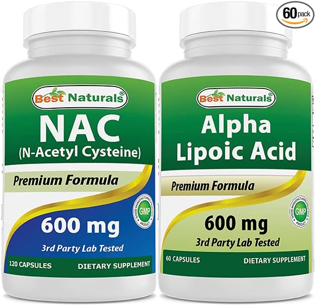 Best Naturals NAC 600 mg & Alpha Lipoic Acid 600 mg