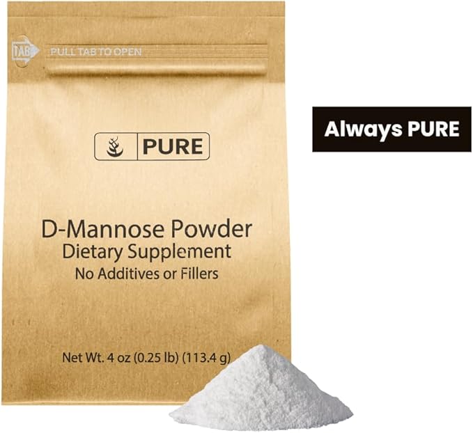 Pure Original Ingredients D-Mannose (4oz) Non-GMO, Dietary Supplement, Lab-Verified