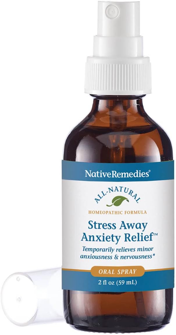 Native Remedies Stress Away for Adults and Children 2+, Chamomile, Passion Flower, Stress Relief Supplement, Mood Support, Dropper – 30 Day Supply
