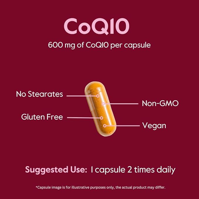 BESTVITE Coenzyme CoQ10 600mg per Capsule with Bioperine (60 Vegetarian Capsules) Naturally Fermented - No Titanium Dioxide - No Fillers - No Stearates - Vegan - Gluten Free - Non GMO