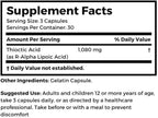 Dr. Clark Alpha Lipoic Acid (Thioctic Acid), 360 mg 90 Capsules