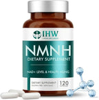 IHW NMNH, 1000mg NMN Supplement Alternative per Serving, 120 Capsules Ultra High 99.9% Purity, Supports Cellular Vitality & Stamina, Aging, Energy Focus, Non-GMO, Gluten Free