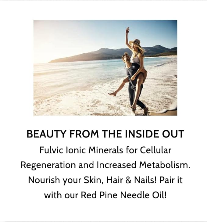 Optimally Organic Water Extracted Fulvic Ionic Minerals X100-2 Month Supply - Patented BioActive Ionic Fulvic Acid - Humic Acid - 77 Trace Minerals - Every Essential Amino Acid - Electrolytes