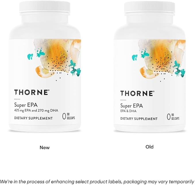 THORNE - Super EPA and Red Yeast Rice & CoQ10 Bundle - Supports Cardiovascluar, Joints, Brain, and Skin Health - 90 to 120 Servings