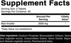 Oxify Myo-Inositol 2000 mg | 120 Tablets | Gluten-Free, Non-GMO | Supplement Made in USA