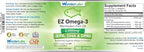 Wonder Laboratories EZ Omega-3 Atlantic Menhaden Fish Oil Supplement 2000 mg, Burpless, Made in The USA, Perfect Balance of EPA+ DHA + DPA 180 Softgels