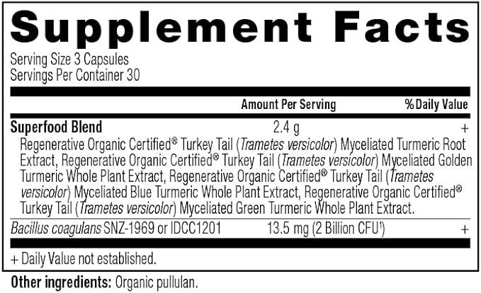 Ancient Nutrition Regenerative Organic Certified Turmeric Capsules, Once Daily, Use as a Joint Supplement and Supports Inflammation, Gluten Free, Paleo and Keto Friendly, 90 Count