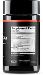 Snap Supplements Testosterone Booster for Men - Promotes Muscle Growth, Booster for Men, Enhancing Natural Energy, Stamina and Strength, 90 Capsules (30 Servings, 1 Month Supply)