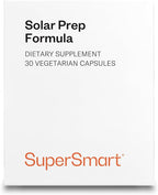Supersmart Solar Prep Formula (Advanced Formula) - with Beta Carotene, Biotin - Skin Supplement | Gluten Free & Vegetarian Friendly - 30 Capsules