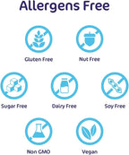Aspire Nutrition 5-in-1 Bio-Heal® Probiotic for Kids, Men & Women - Best Supplement for Brain Function, Gut Health & Constipation - Shelf Stable & Fortified with Vitamin, Mineral & Prebiotics Capsules