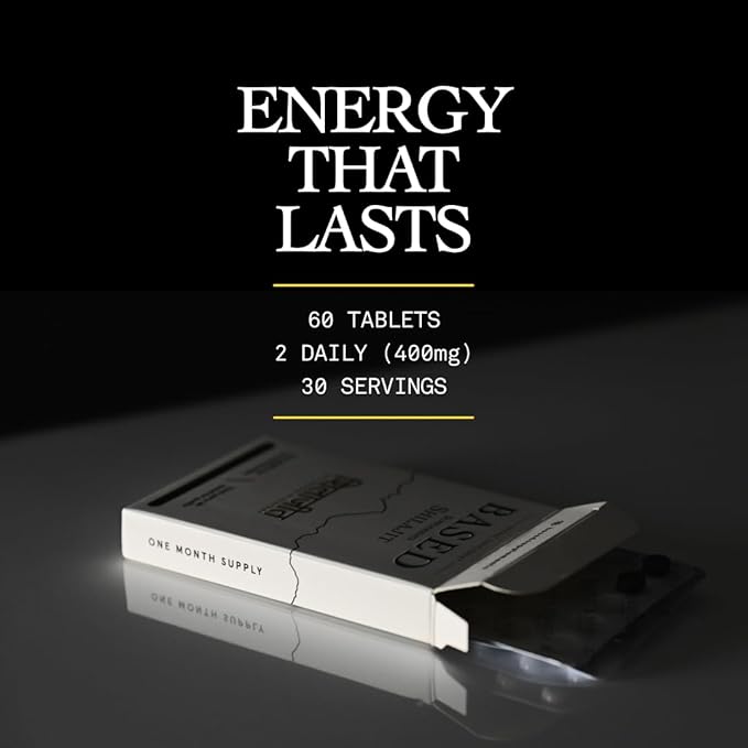 Based Shilajit | Pure Shilajit Tablets with Max Potency, Energy & Immune Support for Men and Women | Rich in Fulvic Acid and 85+ Trace Minerals, 60 Tablets