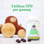 Garden of Life Kids Probiotic 3 Billion CFU, Cherry Flavor Gummies - Sugar Free Once Daily Probiotics for Kids, Probiotics plus Fiber for Children's Digestive & Immune Health, 30 Vegetarian Gummies