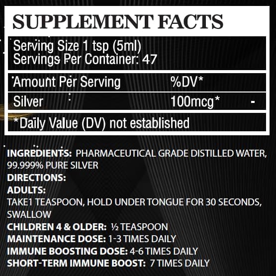 Colloidal Silver Hydrosol Immune Support. Highest Bio-Availability. Clean, Pure & Safe – 99.999% Pure Silver. 3rd Party Verified, Made in USA. Will Remove Unwanted Tiny Visitors