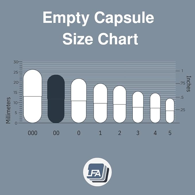 Empty 00 Capsules - Vegan HPMC - 120 Count - Empty Pill Capsules for Capsule Filling Tray - Joined Vegetarian Caps Easy Snap for DIY Powder Supplement Pills - Certified Halal Kosher