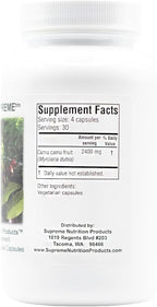 Supreme Nutrition Camu Supreme, 120 Pure Camu Camu Fruit Vegetarian Capsules