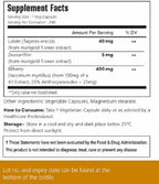 Lutein with Zeaxanthin, Vegan Capsules, 240 Count, 40 mg Lutein + 4 mg Zeaxanthin per Serving, Non-GMO, Gluten-Free - 2 Packs