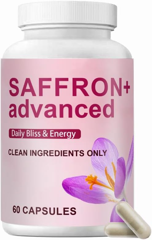 Saffro Supplements | 10-in-1 with Saffron Extract, Vitamin C, Magnesium, Turmeric, & KSM-66 Ashwagandha | Boost Energy and Mood | 60 Capsules (1)