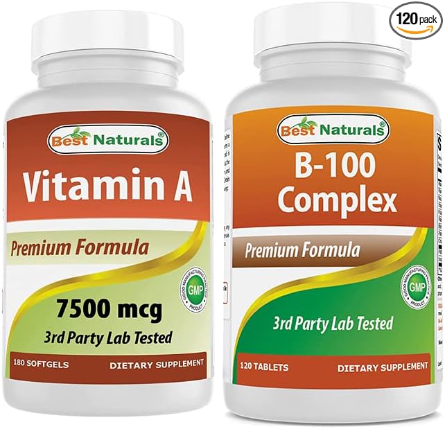 Best Naturals Vitamin A 25000 IU & B-100 Complex