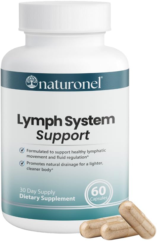 Lymph System Support – Natural Lymphatic Cleanse with D-Mannose, Cranberry, Hibiscus & Dandelion Extract | Non-GMO, Made in USA, GMP Certified - Lymphatic Drainage Supplements (1)