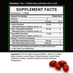 Stealth Vision Eye Vitamin, Eye Supplement with Lutein, Zeaxanthin, and Meso-Zeaxanthin, Non-GMO Eye Health Vitamins for Adults, Vision Essentials for Complete Eye Support (90 softgels)